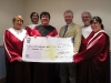 Hand over of Cheque to the Home Care Team with Dr. Ian Wilson.